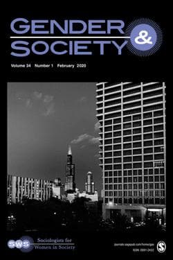 Book cover for the journal Gender and Society