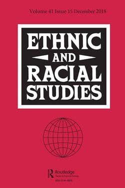 Book cover for the journal Ethnic and Racial Studies