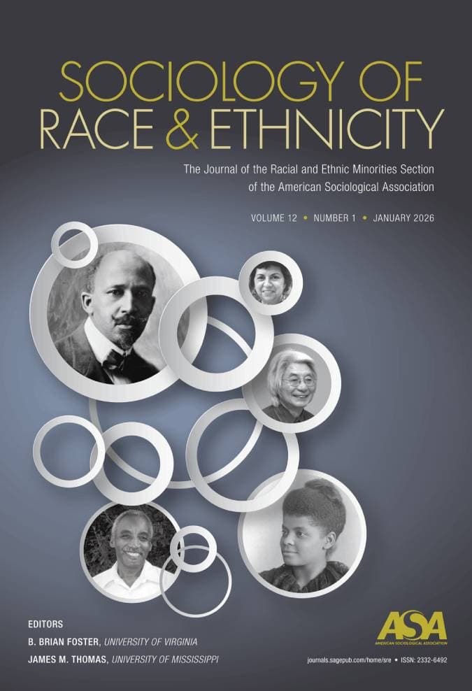 Book cover for the journal Sociology of Race and Ethnicity
